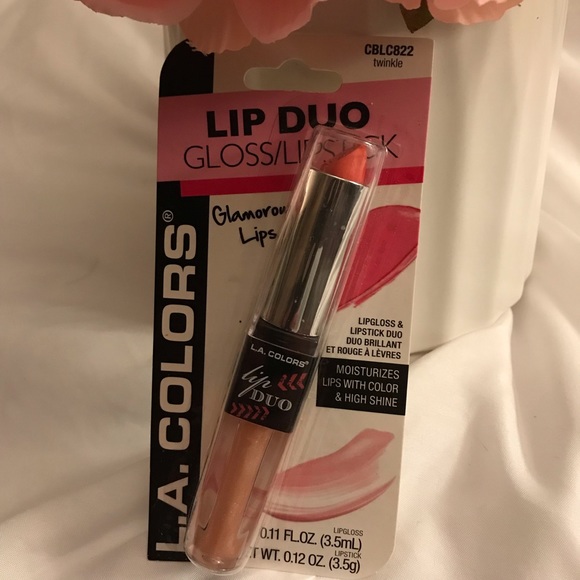 Lip Duo Gloss/Lipstick in twinkle by L.A. Colors - Picture 1 of 8